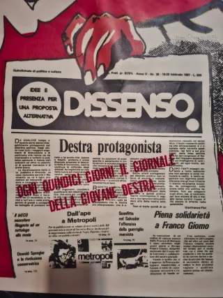 Manifesto Poster Dissenso 1981 70×90