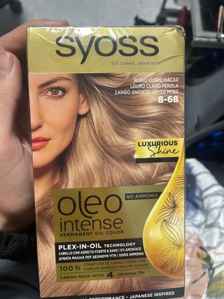 Tinte Syoss Oleo Intense 8-68 Rubio Claro Nácar