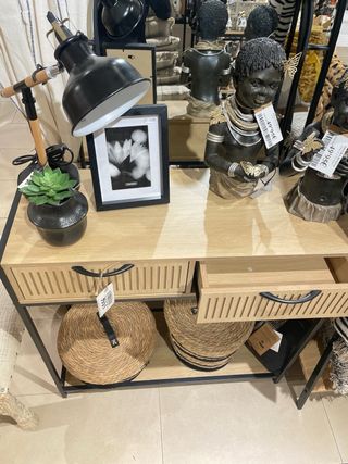 Consola moderna madera y metal