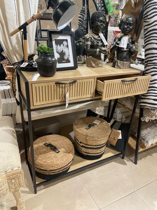 Consola moderna madera y metal