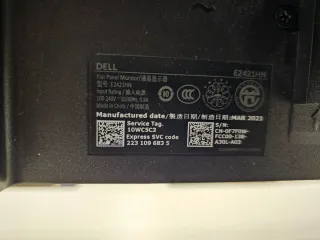 Monitor Dell 24 Full HD Negro