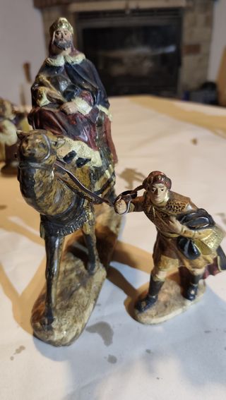 Nacimiento antiguo figuras belén