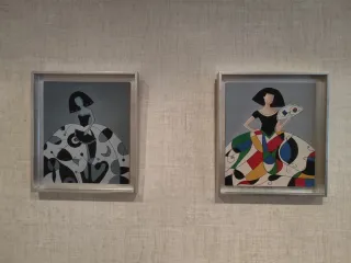 Set 2 Cuadros Mujer Abstracta. Meninas