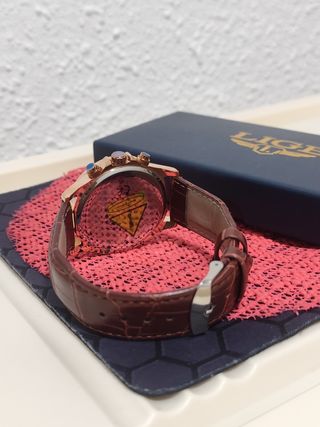 Reloj LIGE Hombre Negro y Dorado