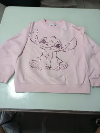 Sudadera Zara Lilo & Stitch Niña Rosa