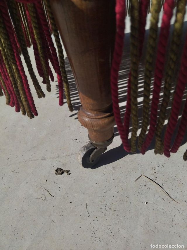 Antiguo Chaiselongue Terciopelo Rayas