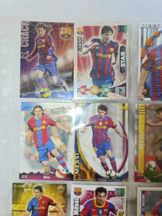 Colección Cartas Fútbol Messi