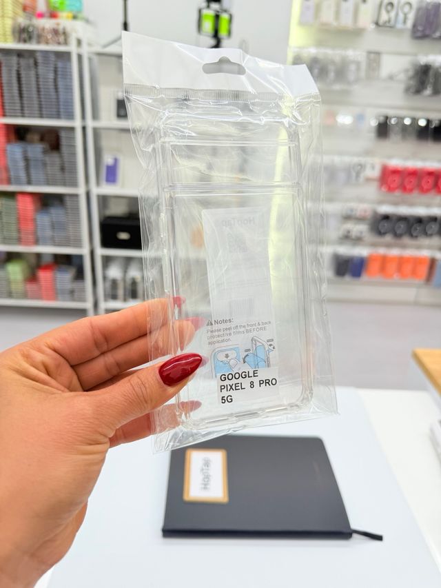 Custodia antiurto trasparente per Google Pixel 8 Pro