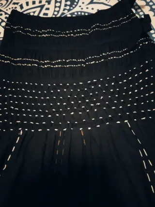 Falda larga Hoss Intropia negra