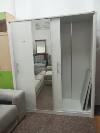 Armario blanco puertas correderas