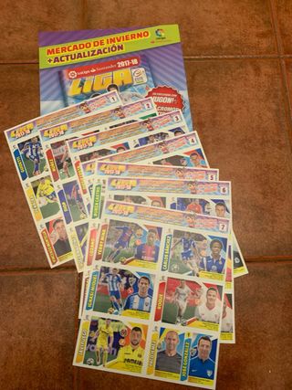 Liga Este 17/18 Mercado Invierno Cromos