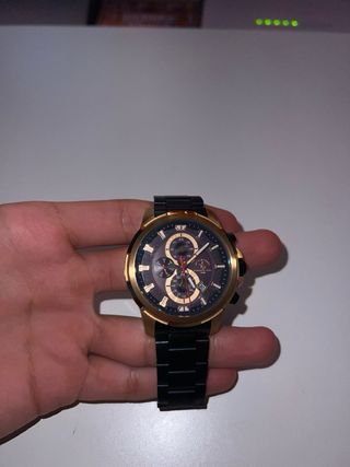 Reloj Polo Dorado y Negro