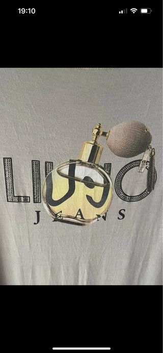 Camiseta Liu Jo Beige con Estampado