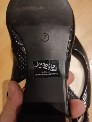 Zapatos Insolia Flex Mujer Talla 37 Negros