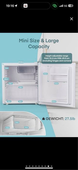 Mini nevera 46L - Enfriador