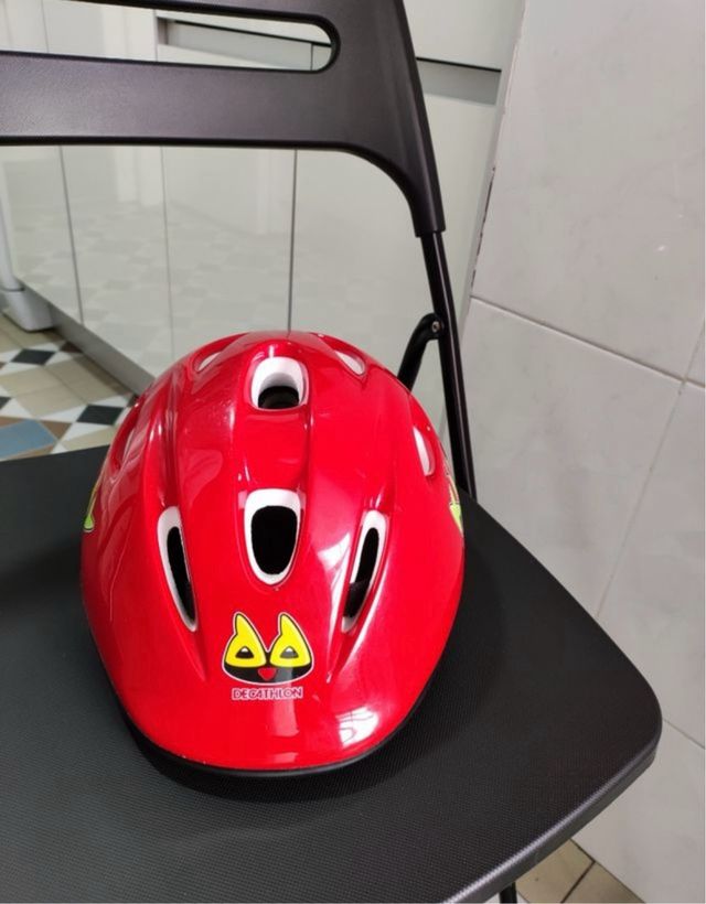 Casco Bicicleta Infantil Rojo Kiddy