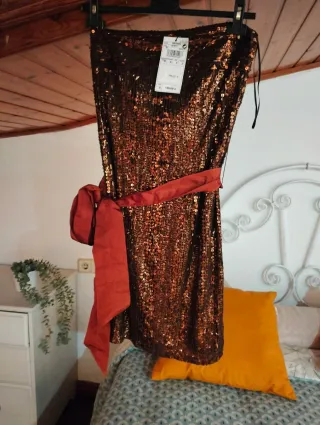 Vestido Tintoretto lentejuelas S/36 sin estrenar