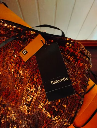 Vestido Tintoretto lentejuelas S/36 sin estrenar