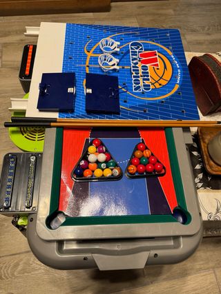 Tavolo da basket e biliardo multigioco