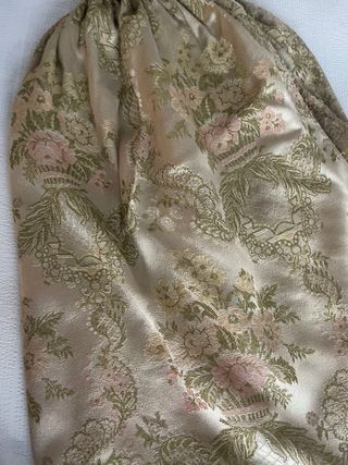 Falda fallera/labradora beige floral