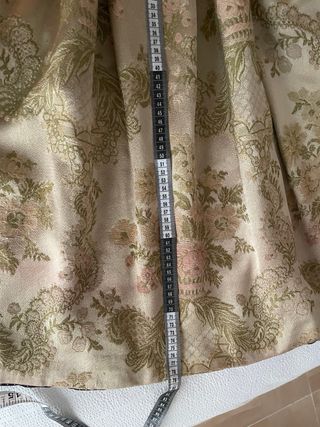 Falda fallera/labradora beige floral