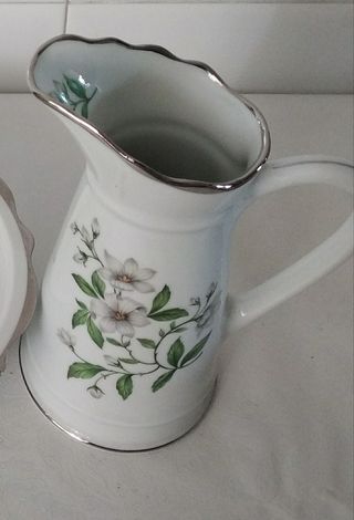 Juego Palangana y Jarra Cerámica.