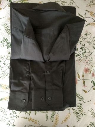 Camisa Negra Manga Larga Talla XS