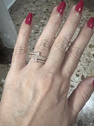 Anillo Pandora Plata S925 Rosa