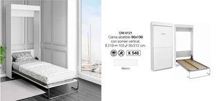 CAMA ABATIBLE VERTICAL TUCO 90×190