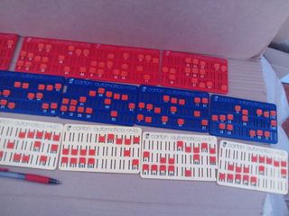 Lote 18 cartones de bingo automáticos Chicos