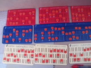 Lote 18 cartones de bingo automáticos Chicos