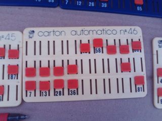 Lote 18 cartones de bingo automáticos Chicos