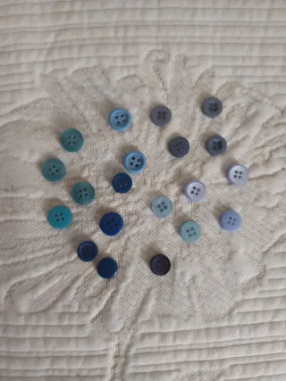 Lote 20 Botones Azules