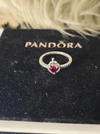 Anillo Pandora Corazón Rojo Disney