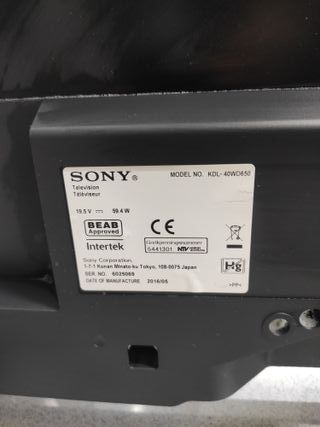 SMART TV SONY* 4K 40 Pulgadas.