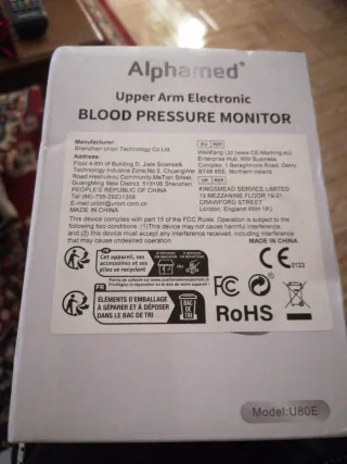 Misuratore Pressione Alphamed U80E