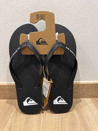 Chanclas Quiksilver talla 45 negras