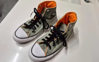 Converse All Stars Verdes Naranja