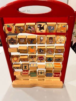 Ábaco Educativo Inglés Letras y Números