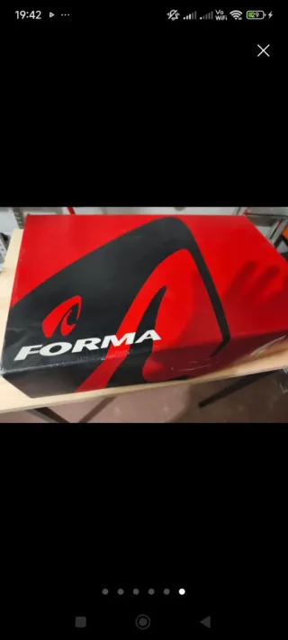 Botas de moto Forma negras y rojas