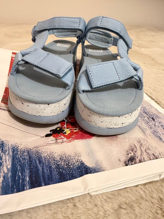 Sandálias Camper Oruga Up Tamanho 42 azuis