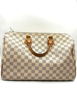 Borsa Louis Vuitton Speedy 35 Damier Azur