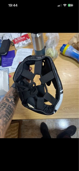 Casco de boxeo pómulos talla S