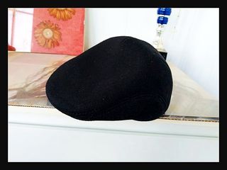 Cappello Coppola Uomo 57 cotone nero VINTAGE MAN