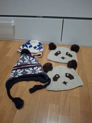 Lote 4 Gorros Infantiles