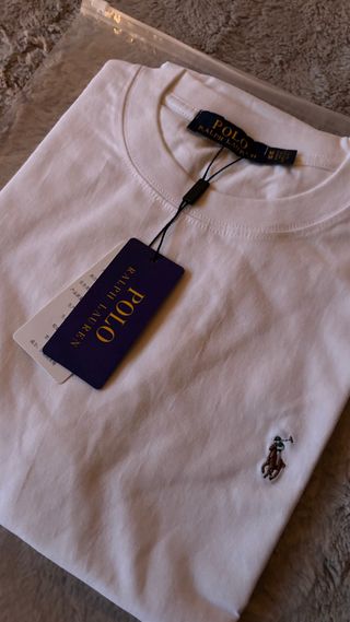 Camiseta Polo Ralph Lauren Blanca Talla M