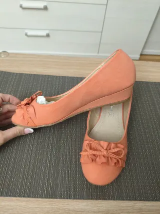 Manoletinas mujer naranja talla 36