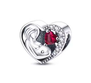 Charm Corazón Mujer embarazada  pulsera Pandora 