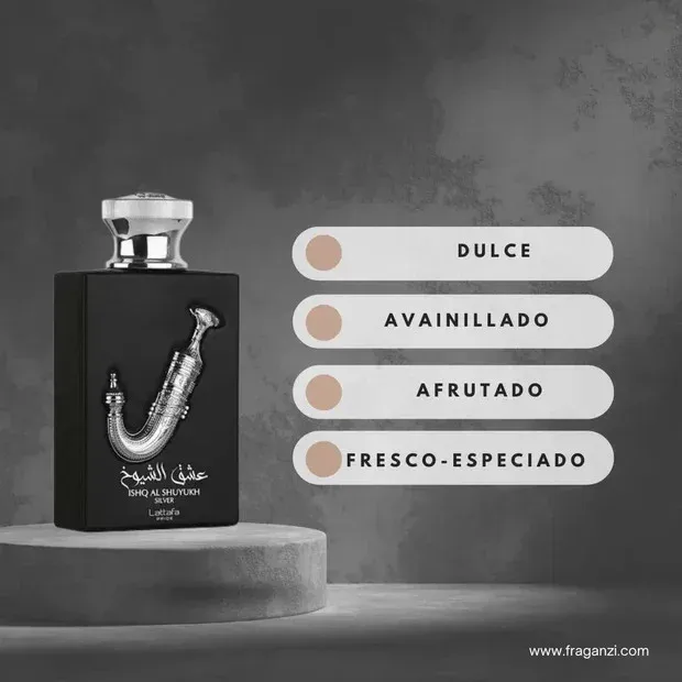 ISHQ AL SHUYUCK SILVER - LATTAFA - PERFUME HOMBRE