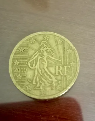 Moneda 50 céntimos RF 2000